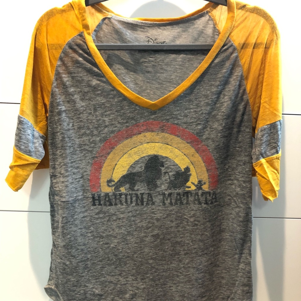 Disneys Lion King Burnout Baseball Tee